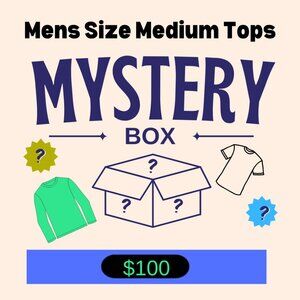 Mystery Box Of Mens Medium Tops
